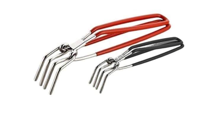 Image of Stainless Steel Hot Vessel Tong Holder for Kitchen | Multipurpose Pan, Pot & Bowl Gripper Clamp