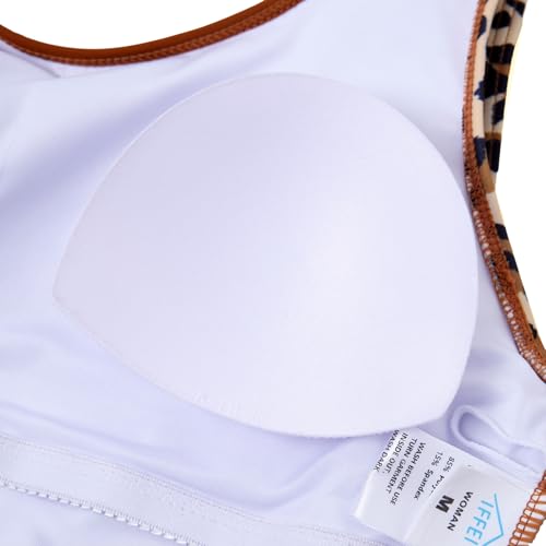 Image of IFFEI Family Matching Mommy and Me Swimsuits One Piece Swimwear Modest Bathing Suits Beachwear for Beach Pool Vacation