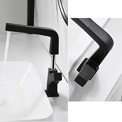 Grifo con ducha extraíble para lavabo monomando de caño alto 3