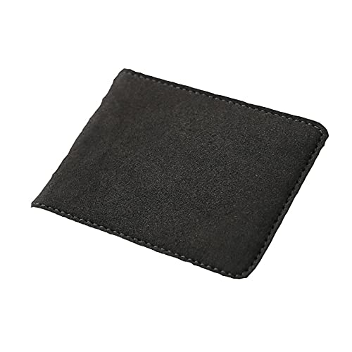 QircCar Document Storage Bag Suede Wallet ID Card Driver's License Holder Storage Bag (Black)