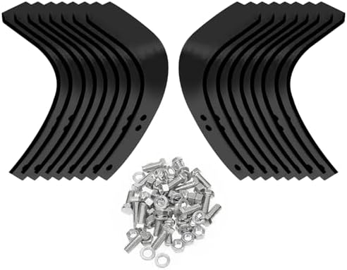 Set of 16 Replacement Roto Tiller Tines for Troy-Bilt Horse & Pony – Replaces 1901118A, 1901118, 742-0105, 742-0106 – Includes 32 Bolts/Nuts/Washers – Left & Right Tines