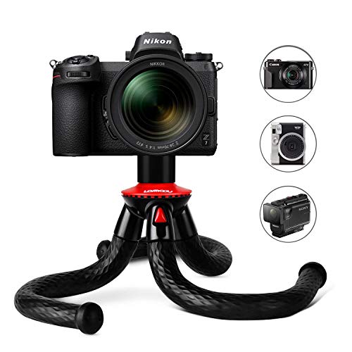 Lammcou Trepied Flexible Tripod Appareil Photo Mini Trepied Octopus Trépied pour Gopro Smartphone Telecommande Camera, Voyage Vlogging Trepied