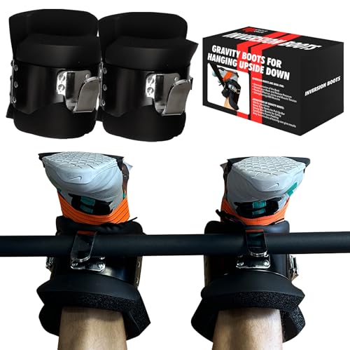 MuscleForge Gravity Boots – Schwerkrafttrainer, Fussmanschetten mit Haken Inversion...