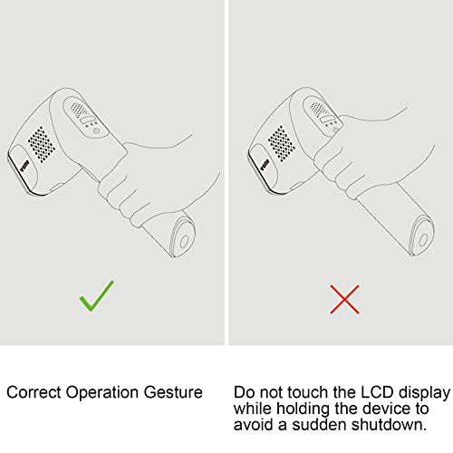 IPL Geräte Haarentfernung Laser Haarentfernungsgerät mit 500000 Lichtimpulsen & 2 Aufsätze für Gesicht, Körper… - Image 7