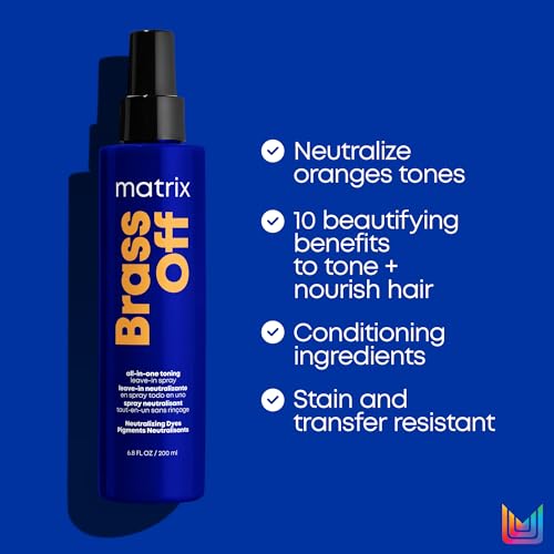 Matrix All-In-One Toning Spray für brünettes Haar zur Neutralisation von Kupferstichen, Mit Blau-Pigmenten, Brass Off Spray, 200ml – Ansicht 4