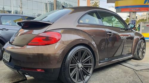 Image of WALLMATE Brown Metallic Vinyl Car Wrap Self Adhesive Bubble Free Sticker for Car, Scooty, Cycle, Bike and Other Vihicle Interior & Exterior Decoration (Brown Metallic, 20X84 in)