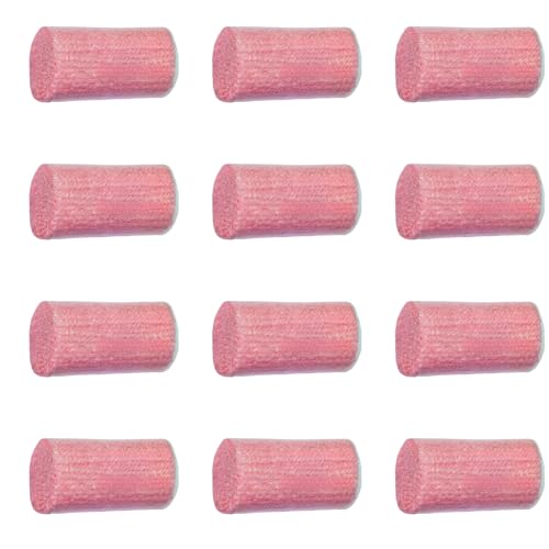 Image of Yglnden 12 Bundles Latch Hook Kit Colorful Yarn Bundles Cut Rug DIY Latch Hook Yarn for Handmake Craft Sewing Knitting for Adults (Pink#02)