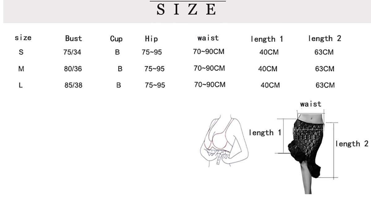 Disfraces De Baile del Vientre para Mujeres Top Bra Set Revel Revel Back Professional Belly Dancing Lace Angled Falda