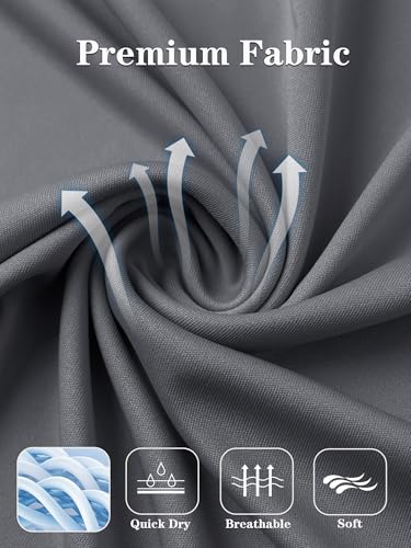 Men's UPF 50+ Sun Shirt Long Sleeve 1/4 Zip Quick Dry UV Fishing Shirt Athletic Pullover for Workout, Running, Hiking 6