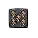 1 Set of 5 Pcs Black Skull Dice Grinning 3D Skeleton Dice Scary Novelty Board Game for Club Pub Party