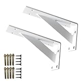 Photo Gallery djcygg 2 pezzi staffa per mensole pesanti,supporti per mensola triangolare,supporto per scaffali galleggianti a l,reggimensola a parete per mensole,libreria,con viti (60cm x 25cm,bianco) Photo Gallery djcygg 2 pezzi staffa per mensole pesanti,supporti per mensola triangolare,supporto per scaffali galleggianti a l,reggimensola a parete per mensole,libreria,con viti (60cm x 25cm,bianco)