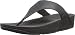 FitFlop Women's Lulu Lizard-Print Flip Flops Sandal, Black, 6 M US