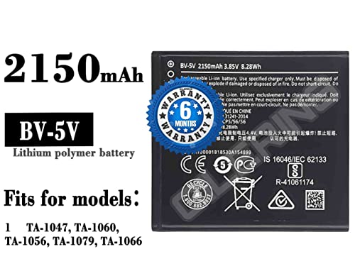 Image of Original BV-5V Battery for Nokia 1 TA-1047 / TA-1060 / TA-1056 /TA-1079 /TA-1066 / BV-5V Battery with 6 Month Warranty****
