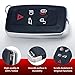 Aichiyu LR052905 Smart Remote Car Key Fob Case Cover Shell Housing Replacement for Land Rover LR4 for Range Rover Sport 2010 2011 2012 2013