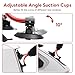HLOGREE Kayak Roller, Kayak Load Assist with Heavy-Duty Suction Cups Mount, Kayak Helpers -Pump Vacuum Type for Car, Kayak Accessories, Red