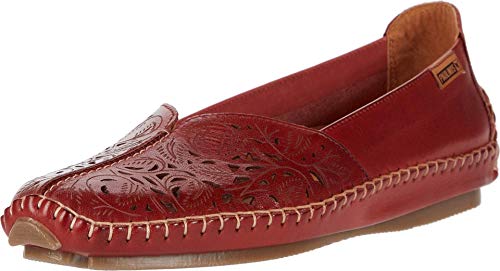 Image of PIKOLINOS Jerez 578-4976 Women's Slip-On Moccasins - Premium Calfskin Leather - Removable Cushioned Insole, Flexible Sole, Lightweight Everyday Comfort