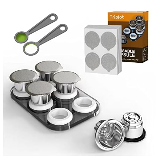 Reusable Capsules for Nespresso OriginalLine - 6pcs Refillable Coffee Pods,Stainless Steel Cups Compatible for Nespresso OriginalLine Machine (6Pods+100pcs Lids+Storage Board)