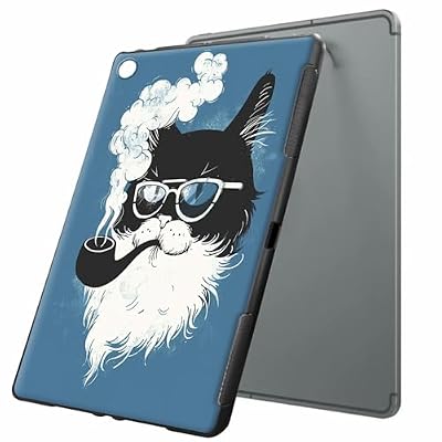 Case for iPad Air 3rd Generation 2019, Slim Soft TPU Rubber Shockproof Protective Cover for iPad Air 3 Gen 10.5 inch, Cat Whiskers and Pipe
