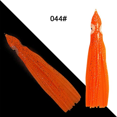 Iscas luminosas em forma de polvo, 5 peças/conjunto de 9 cm luminosas macias em forma de polvo falso