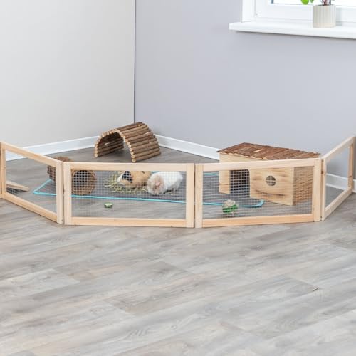 Trixie Indoor Freilaufgehege, Meerschweinchen, 4 Elemente à 60 × 30 cm