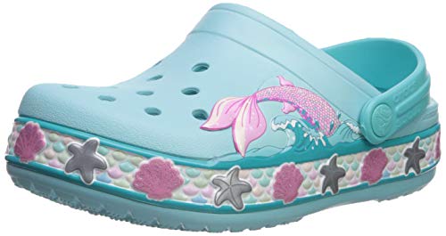 teal crocs kids