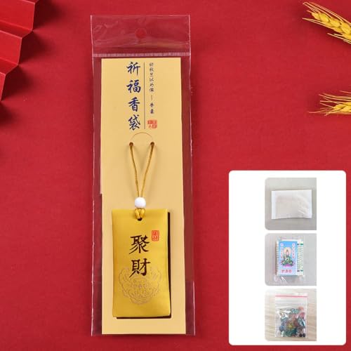 Bolsa de Sal Espiritual TOPINCN con Collar Feng Shui miniatura 5