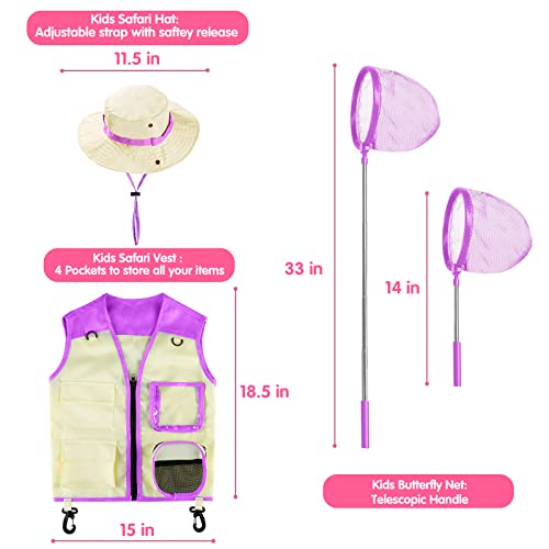 INNOCHEER Explorer Kit & Bug Catcher Kit for Kids Outdoor Exploration for Boys Girls 3-12 Years Old (Purple) by INNOCHEER - Image 5