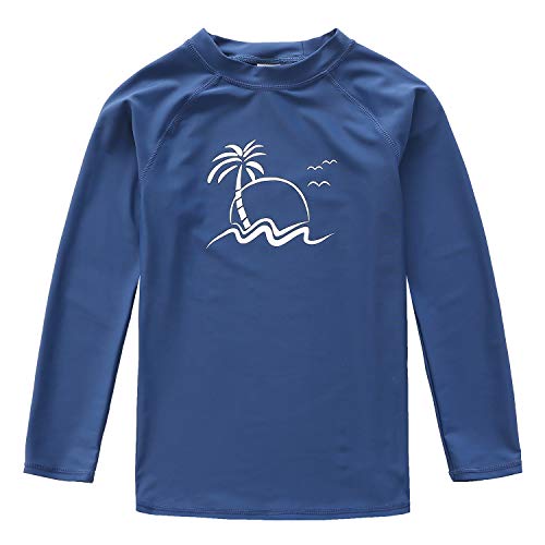 Image of HowJoJo Boys Short Sleeve Rash Guard Shirts Swim Shirt UPF 50+