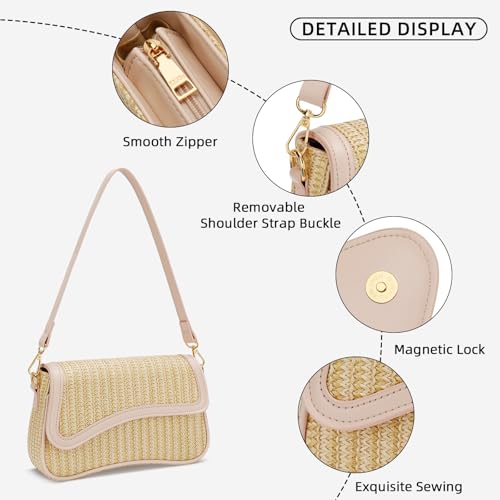 Image of KKXIU Shoulder Bag for Women Small Clutch Purses Cute Hobo Handbag Trendy Underarm Bag