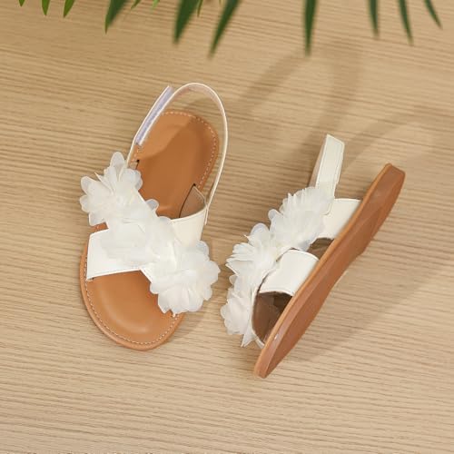 Image of Toddler Girls Sandals Summer Flats Dress Shoes for Baby Little Kids Girl