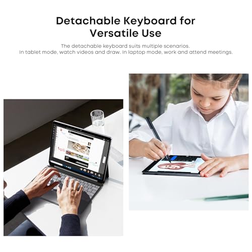 Image of CHUWI Hi10 Max Tablet Keyboard, Backlit Keyboard, 2 in 1 Magnetic Suction Keyboards, Original Wireless Magnetic Keyboards, Lightweight (Not Suitable for Hi10 X2)