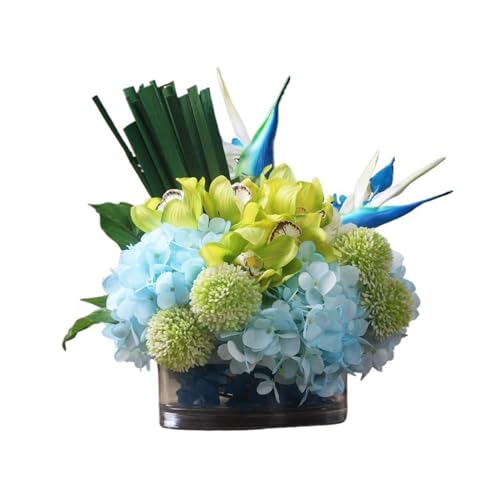 屋外の偽の花屋内装飾植木鉢テーブル花瓶人工花リビングルーム人工花の飾り屋外人工花