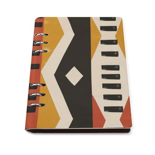 Notes de réunion sur carnet de notes A5 rechargeable jaune avec ouverture à plat