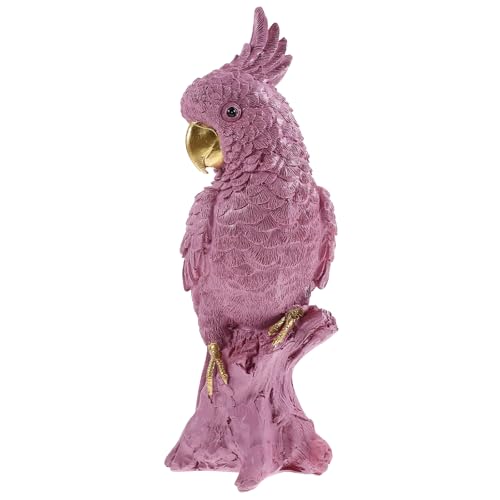 Figurine de perroquet en résine COLLBATH pour décoration d'oiseau de bureau - 2