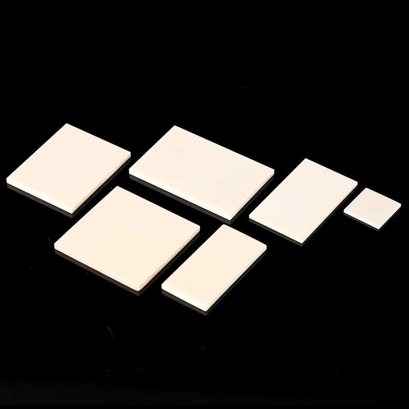 Placa de alúmina 99% resistente a altas temperaturas 1750℃ 75x75x4mm para laboratorio análisis y fusión