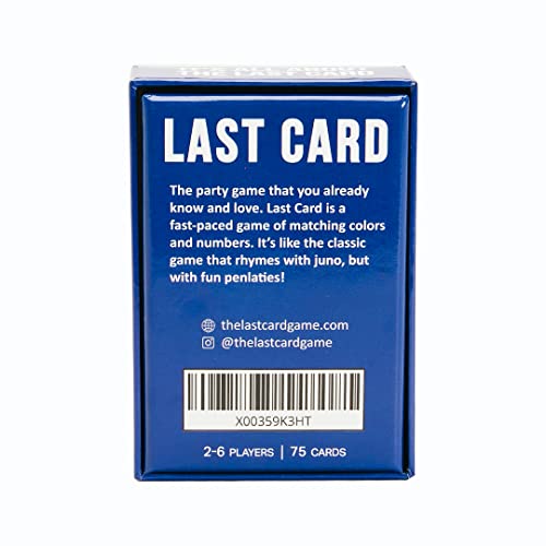 Last Card - The Juno Party Game | The Party Version Of The Classic Favorite That Rhymes With Juno - Card Game Set For Adults, Groups, Couples, Bachelor, Bachelorette, Friends And Family #TOP5
