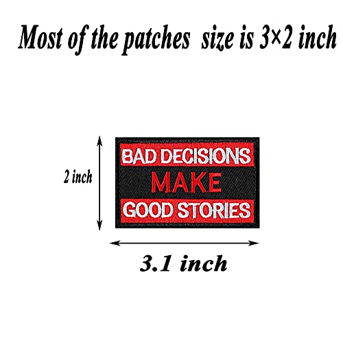 Harsgs 20 Pieces Random Tactical Morale Patch Bundle, Full Embroidery Loop And Hook Patches Set For Caps, Bags, Backpacks, Vest, Military Uniforms,Tactical Gears Etc #TOP4