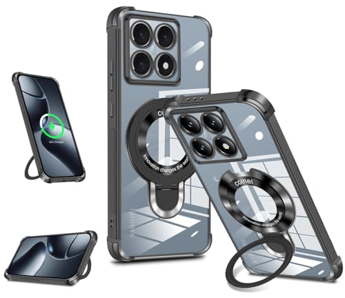 Xiaomi 14T �P�[�X �N���A �c�����Ή� �����O �}�O�l�b�g���� MagSafe�Ή� �V���I�~ 14t �X�}�z�P�[�X �l�p�G�A�N�b�V���� �ϏՌ� TPU ���b�L���H �X�g���b�v�t�� �\�t�g�P�[�X ���@�\�X�^���h�t�� xiaomi 14t �J�o�[