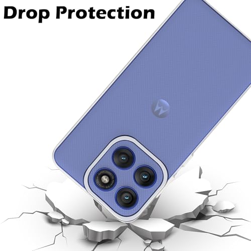Image of Amazon Brand - Solimo for Motorola Moto Edge 60 Pro 5G Premium Transparent Soft Silicon Crystal Clear Back Cover [Transparent]