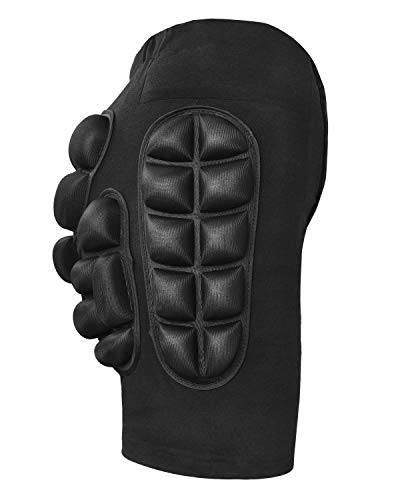 Soared 3D Protection Hip Butt EVA Paded Short Pants Protective Gear Guard Impact Pad Ski Ice Skating Snowboard Black 2.5cm EVA Thicken Padding