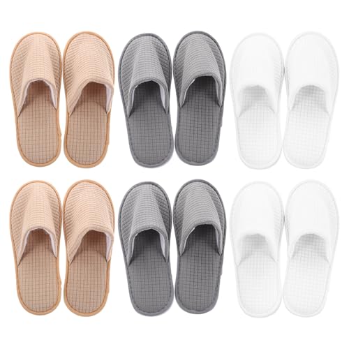 Chaussons de spa antidérapants pour hommes et femmes | Lot de 6