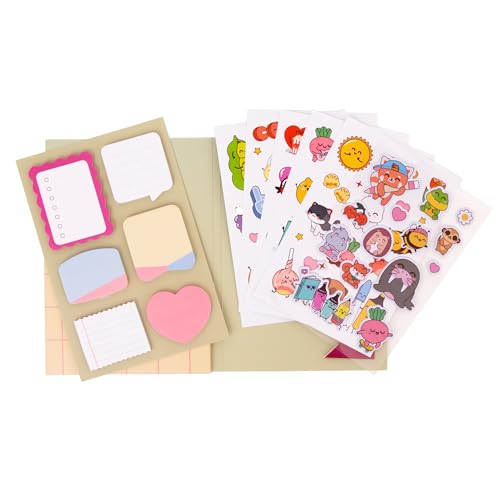 Miniatura 3 de Mr. Wonderful Set de Pegatinas y Notas Adhesivas Let’s Stick Around Together – Sticky Notes para Agenda