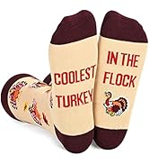 ZMART Turkey Socks for Women Turkey Socks Men, Turkey Gifts, Funny Unisex Holiday Socks Thanksgiv...