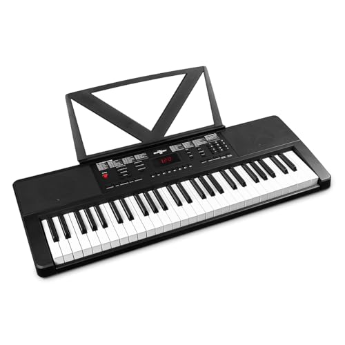 Max Rhapsody54 54-Key Electronic Music Keyboard – Full-Size Keys, Built-In Speaker, Perfect Electronic Keyboard For Beginner & Learner Musicians, Comp