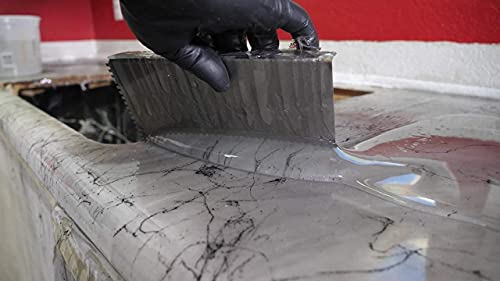 1/8” Square Notch Trowel for Epoxy, Masonry, Tile, and More! Lightweight Hand Trowel is Reusable and Easy to Clean for Epoxy Projects and Home Improvement! - Thumbnail 4