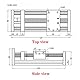 RATTMMOTOR Hub des Lineartisch-Aktuators L-300mm Kugelumlaufspindel Linearführungsschiene CNC Linearführung mit Nema23 Schrittmotor 1,8°, 3A, 1,2N.m für cnc Fräsmaschine (EBX1605J)