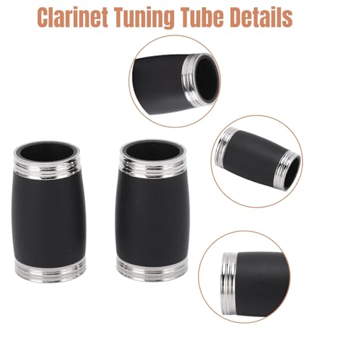 Clarinet Tuning Tube, 2Pcs Clarinet Tuning Tube Barrel 54mm Pitch Pipe B Flat Instrument Accessory Part - Thumbnail 5