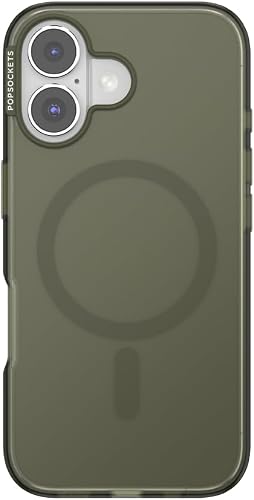 PopSockets Funda para iPhone 16 Compatible con MagSafe, Funda para iPhone 16, Co