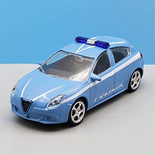 Axlezx Simulation Alloy Die Cast Mini Car Model Toy Cars 1:43 For Alfa Romeo Giulietta Police Carabinieri Car Vehicle Toy Model Collection Gifts (Color : Blue) #TOP14