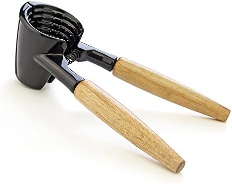 Cheftor's Spring Loaded Heavy Duty Nut Cracker and Bottle Opener Pliers with Wood Handles for Walnuts, Pecans, Almonds, Brazil nuts, Hazelnuts and more